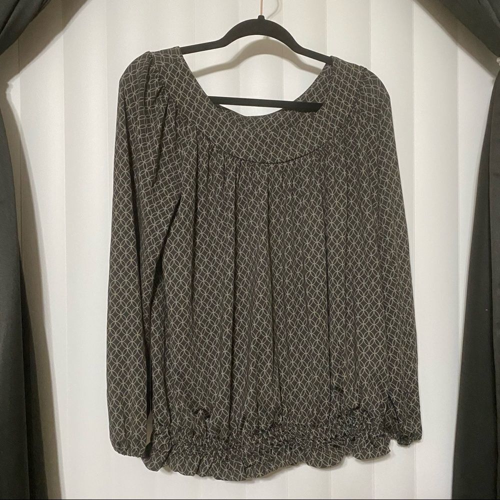 Daisy Fuentes Black/ Gray/Black Blouse